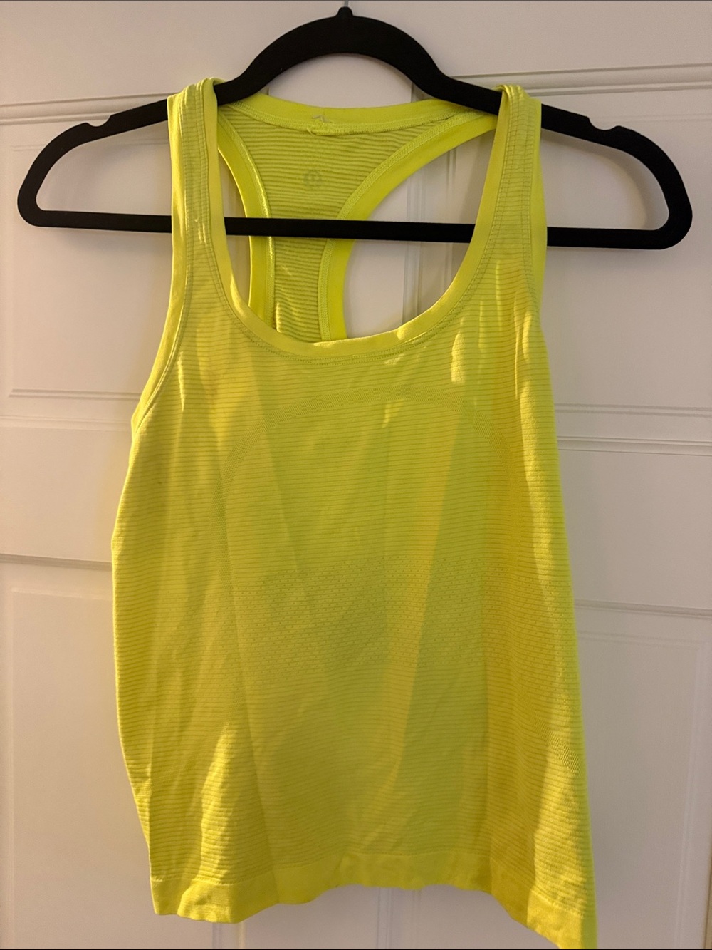 lululemon athletica Neon Yellow swiftly tech race length Racerback Tank